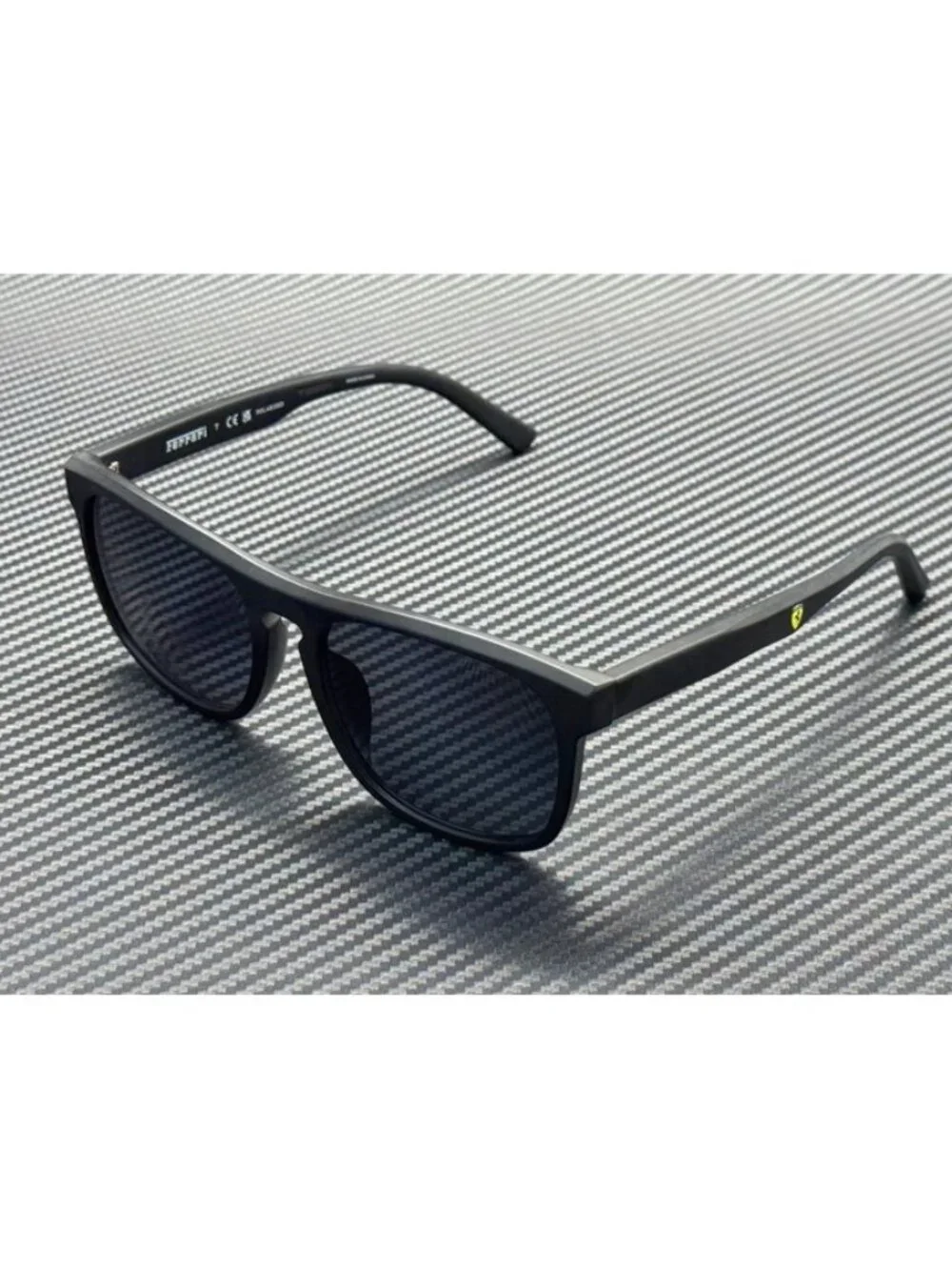 New Ferrari Men Matte Black Sunglasses 57-18-145